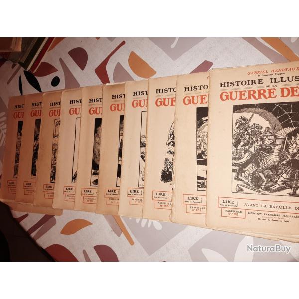 lot de 10 revues Histoire Illustr�� Guerre de 1914