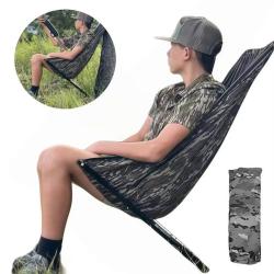 Chaise Basse Pliante Acier Ultra Stable Outdoor P&ecirc;che Chasse Si&egrave;ge Portable