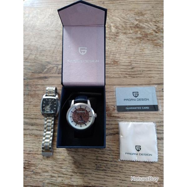 Deux montres automatiques Festina et Pagani design dans son coffret