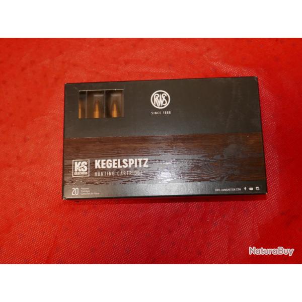 Boite de 20 cartouches RWS 9.3 X 62 mm KS 16g/247gr