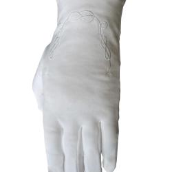 Gant blanc ma&ccedil;onnique &laquo; Lac d'amour &raquo; Blanc - Taille XL