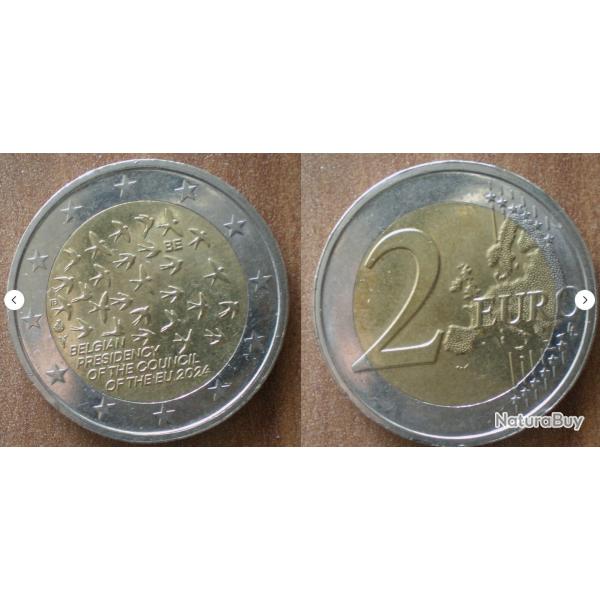 Belgique 2 Euro 2024 Presidence du Conseil Europeen Euros