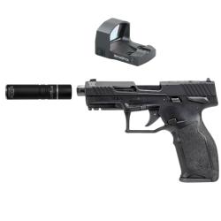 Pack pistolet TAURUS cal.22lr tx22 toro+ Vector frenzy FM+silencieux aimsport (aim003+ve00127)