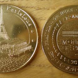 Medaille Bateaux Parisiens 2014 Monnaie de Paris Tour Eifell Bateau