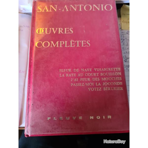 San Antonio oeuvres completes tome 1 Fleur de nave vinaigrette ,la rate au court bouillon...
