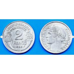 France 2 Francs 1949 B Neuve Piece Morlon Piece Frcs Frs Frc