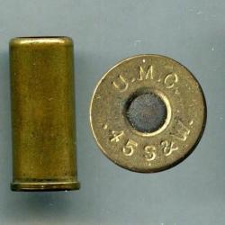 .45 S&W Schofield US &agrave; blanc - RARE - marquage : U.M.C. .45 S.&W. - amorce cuivre
