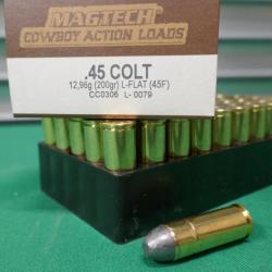 boite de 50 cartouches 45 LONG COLT en 200 GR MAGTECH COWBOY ACTION