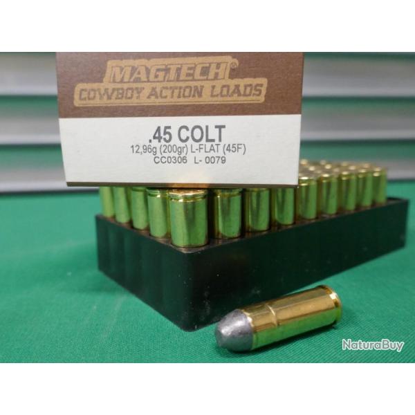boite de 50 cartouches 45 LONG COLT en 200 GR MAGTECH COWBOY ACTION