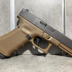 Pistolet GLOCK 17 Gen 4 FDE Calibre 9 mm Para (Excellent &eacute;tat)