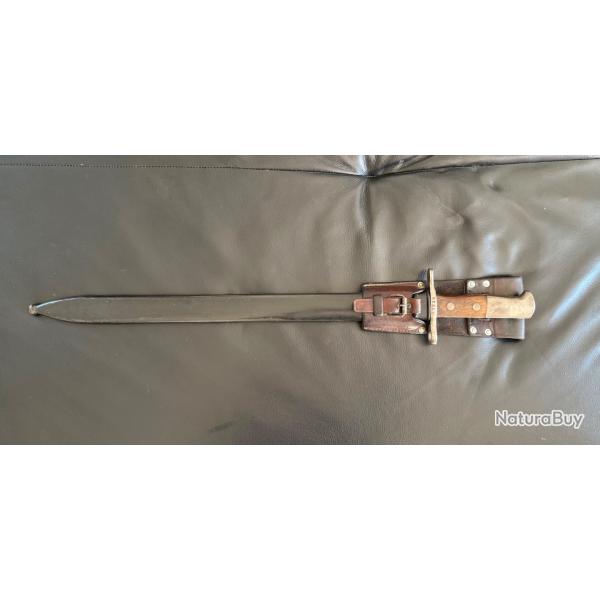 Ba�onnette suisse de pionnier mod�le 1914, fourreau m�tal