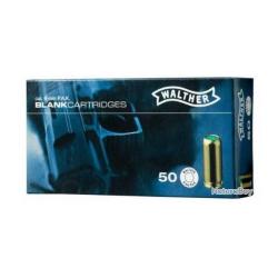 Cartouche &agrave; blanc 9mm Walther pistolet par 50