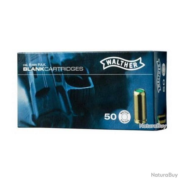 Cartouche � blanc 9mm Walther pistolet par 50