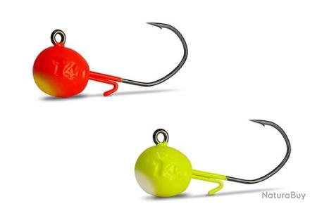 Round jighead HD 90 - Special Jig SPRO tête plombée hameçon long 10/0 et 12/0