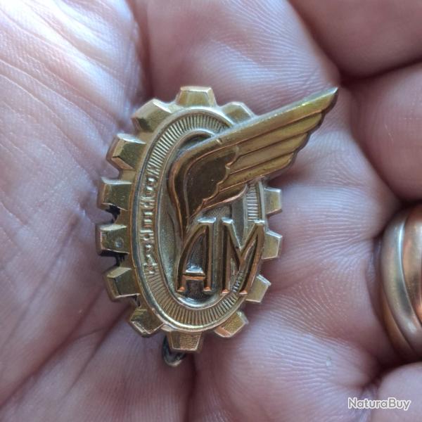 INSIGNE APPRENTIS MECANICIENS ( ARPETES ) SIGLE BER