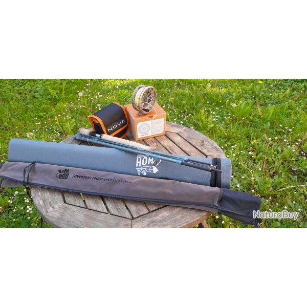 Ensemble canne moulinet switch 2 mains Truite