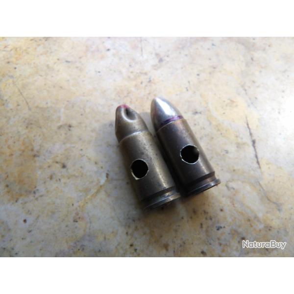 lot 2 9mm + � blanc Belgique F N 52/56 Herstal Belges neutralis�e export colonies mercenaire Katanga