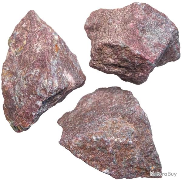 Pierres brutes rubis - 9 � 11 cm - Lot de 2