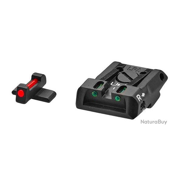 Hausse LPA pour Sig Sauer P220,225,226,228, 229 et 320 avec insert fibre optique