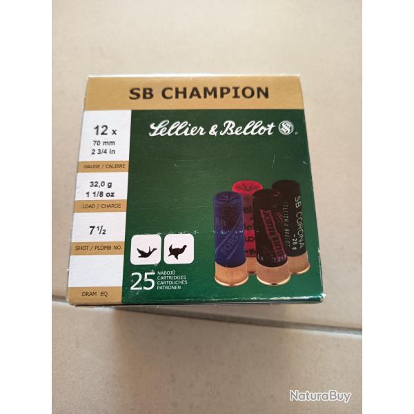 4 bo�tes, cartouche SB champion 12/70