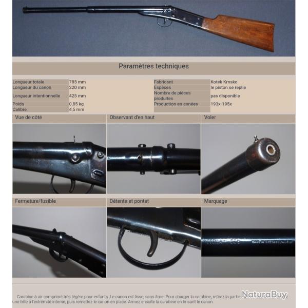 Tr�s rare carabine a patate Stella.