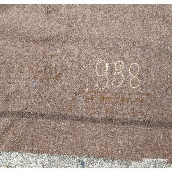 Couverture r�glementaire France 40 paquetage soldat CM 1938