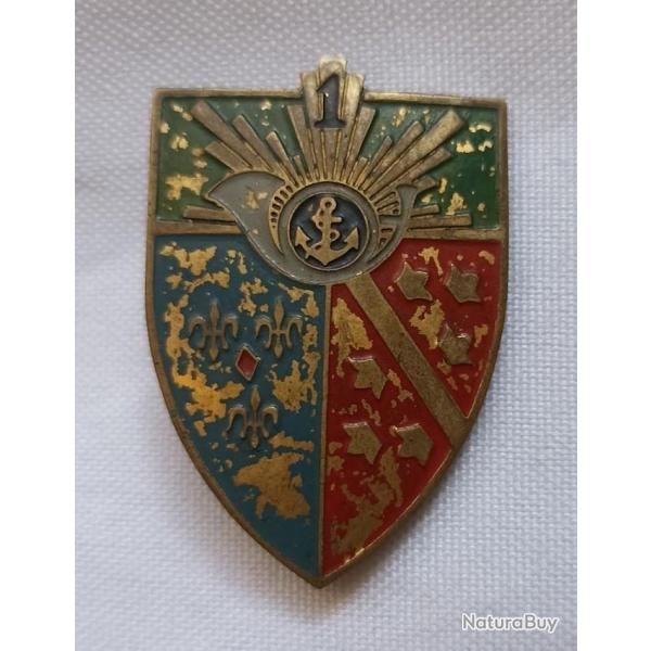 Insigne 1er R�giment Chasseurs � Cheval fabrication local Indochine 1948