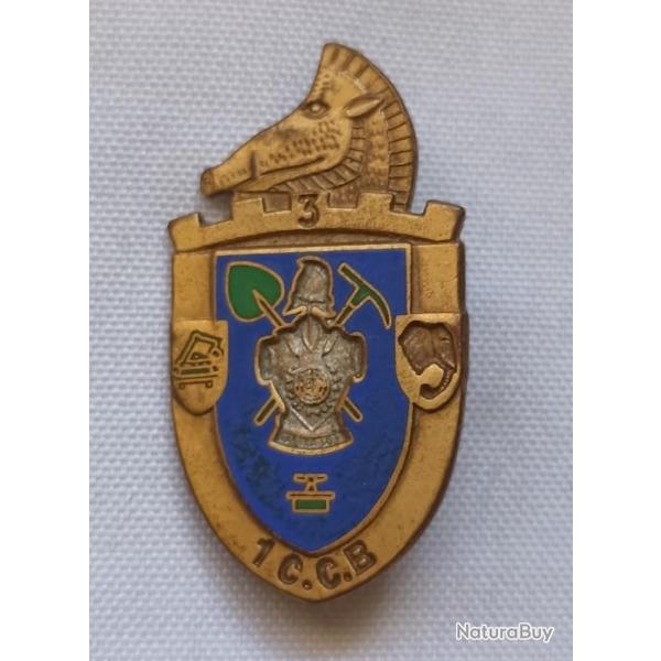 Insigne 3�me R�giment du G�nie 1�re Compagnie Camion Benne num�rot�