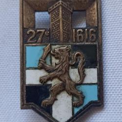 Insigne 27&egrave;me R&eacute;giment d'Infanterie p&eacute;riode Indochine olivier METRA