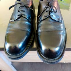 Chaussures basses cuir noir homme de marque Magnum taille 46 1/2 TBE peu port&eacute;es