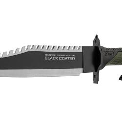 Couteau de survie K25 Black Coated