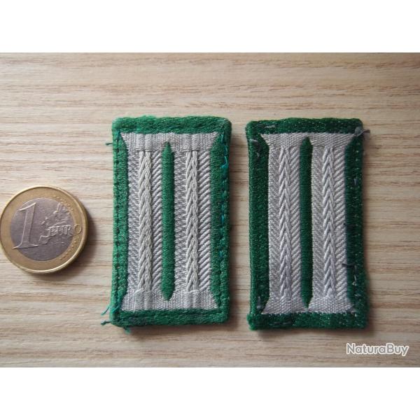 pattes de col infanterie Allemande  �quipement militaire