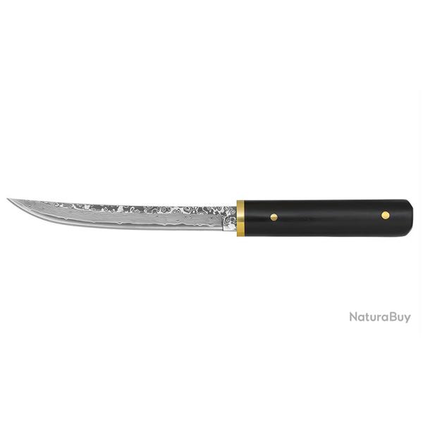 Couteau lame damas manche �b�ne Albainox