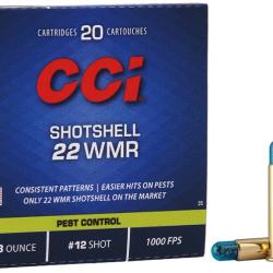 Munitions CCI cal.22wmr shotshell 52gr n&deg;12 par 200