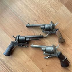 Revolver type lefaucheux lot