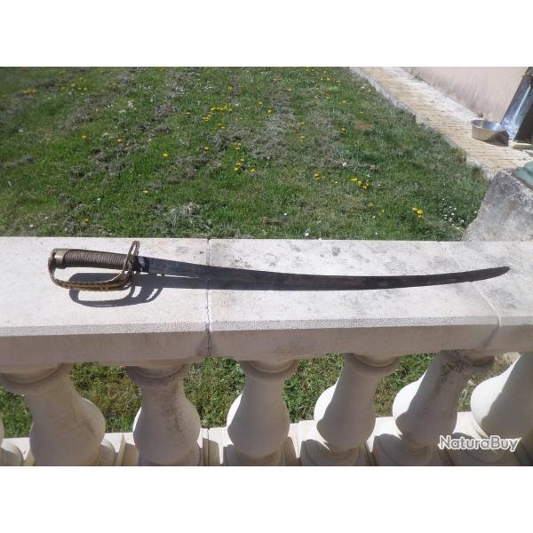 sabre revolutionnaire dit "de mineur" a garde tournante