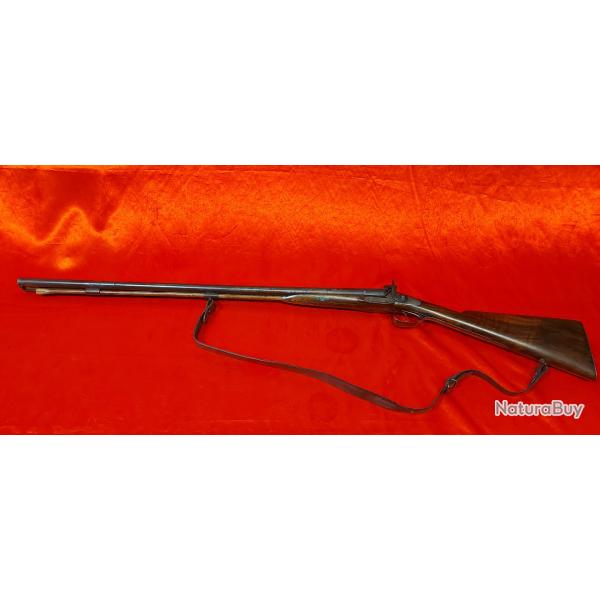 Fusil a poudre noir a chien ext�rieur a chargement par la gueule calibre 12 ench�re a 1 euro