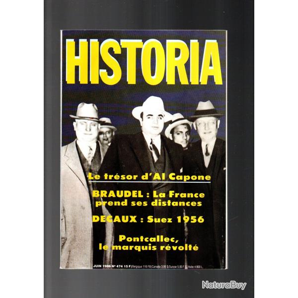 historia 474 le tr�sor d'al capone , suez 1956, infanticide, pontcallec, verdun au quotidien
