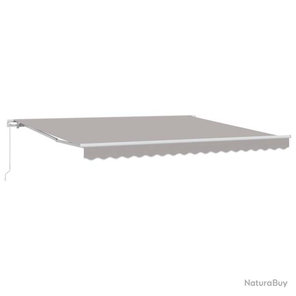 Auvent R�tractable Gris clair 400 � 300 cm