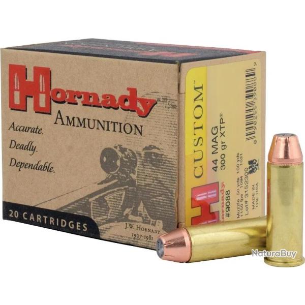 Balles Hornady Custom XTP 44 Mag 300 gr