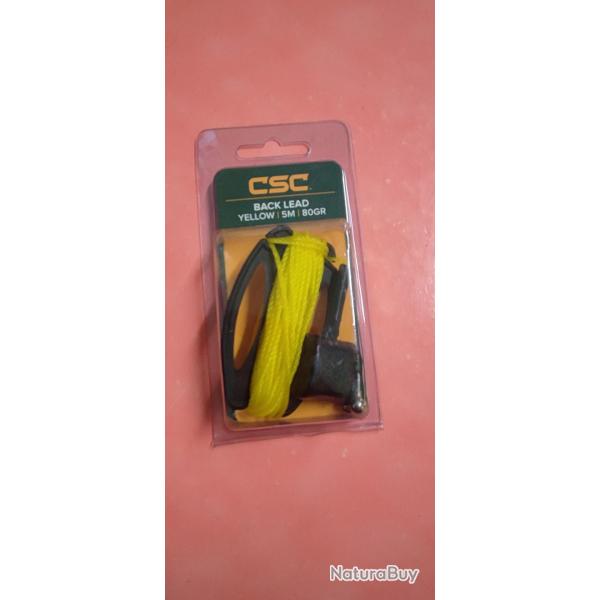 BACK LEAD JAUNE 5M - 80GR - CARP SPIRIT