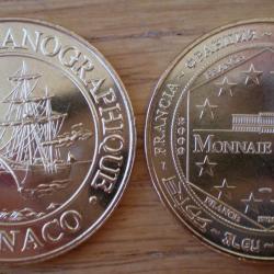 Medaille Monaco Musee Oceanographique Bateau 2009 Monnaie de Paris