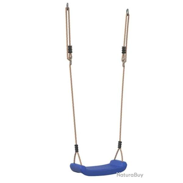 Balan�oire enfant poly�thyl�ne bleu si�ge 37x16x9 cm corde r�glable ext�rieur