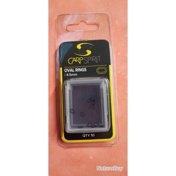 ANNEAUX OVAL RINGS 4.5MM x10 - CARP SPIRIT