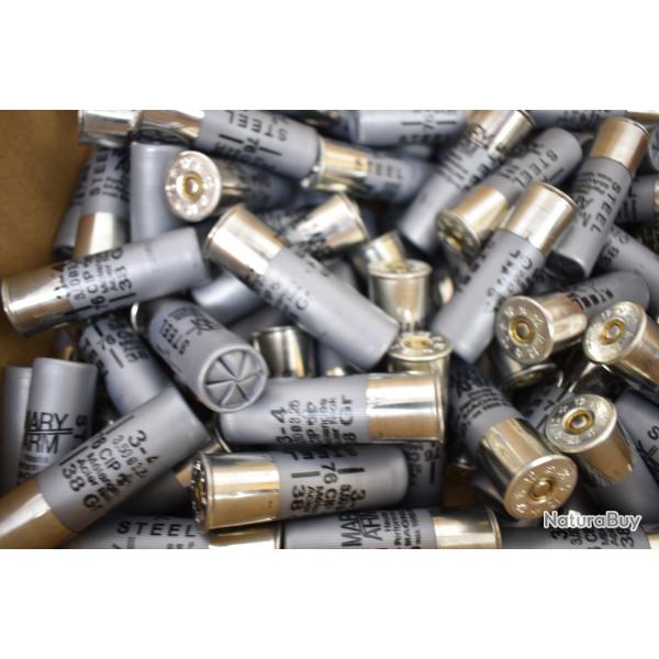 Vrac De 100 Cartouches Calibre 12/76 Acier Nickel�