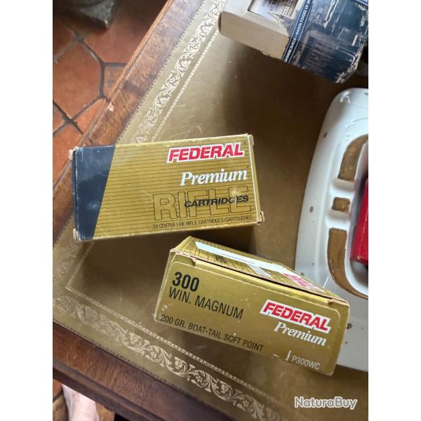 2 boites de Munitions 300 winchester Magnum
