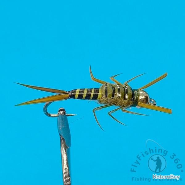 Nymphes Stonefly G�antes (3-3.5cm) - Tungst�ne & Hame�ons TMC 200R