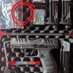 Pack walther PDP compact calibre 43 (5 joules) + 2 chargeurs d'urgence billes RBI/PLB/POIVRE