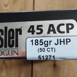 .45 ACP Nosler 185gr jhp asp - bte 50