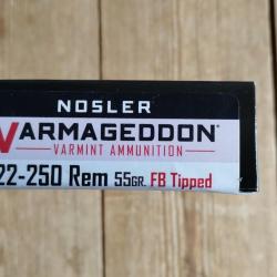 .22-250 Nosler VGA 55gr bte 20
